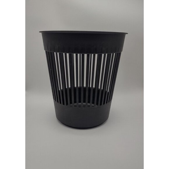 Vintage 1970s 80s Heller Canada 12" Black Trash Can Storage Bin, MCM Mid Century - Picture 4 of 16